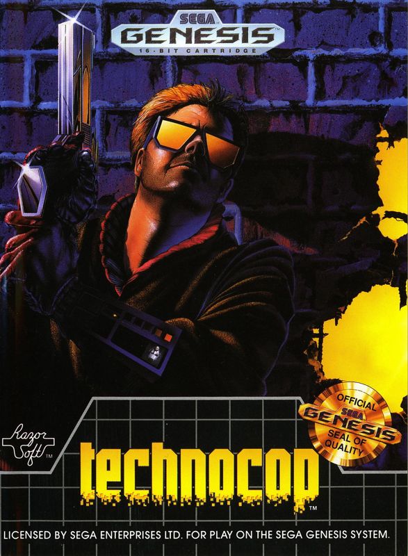 Techno Cop box art for Sega Genesis